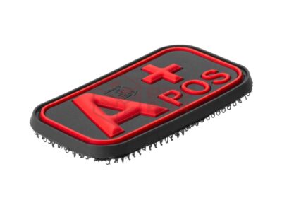 JTG Bloodtype Rubber Patch A Pos Blackmedic - obrazek 3