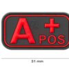 JTG Bloodtype Rubber Patch A Pos Blackmedic OD-TM-10173250500 7086 asgbox.pl