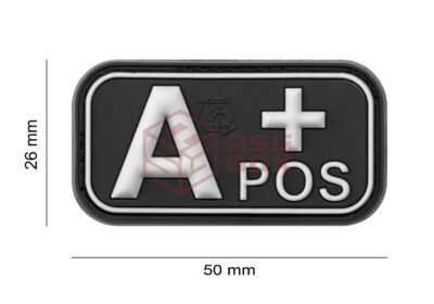 JTG Bloodtype Rubber Patch A Pos SWAT - obrazek 4