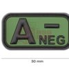 JTG Bloodtype Rubber Patch A Neg Forest OD-TM-10173321400 6992 asgbox.pl