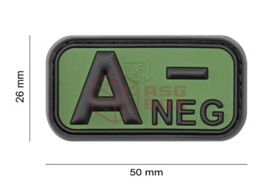 JTG Bloodtype Rubber Patch A Neg Forest - obrazek 4