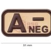 JTG Bloodtype Rubber Patch A Neg Desert OD-TM-10173331000 7093 asgbox.pl