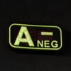 JTG Bloodtype Rubber Patch A Neg Glow OD-TM-10173360100 7101 asgbox.pl