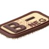 JTG Bloodtype Rubber Patch B Neg Desert OD-TM-10173531000 7095 asgbox.pl