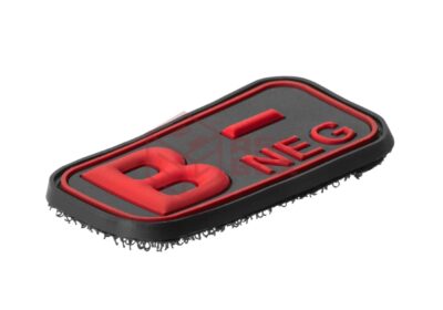 JTG Bloodtype Rubber Patch B Neg Blackmedic - obrazek 3