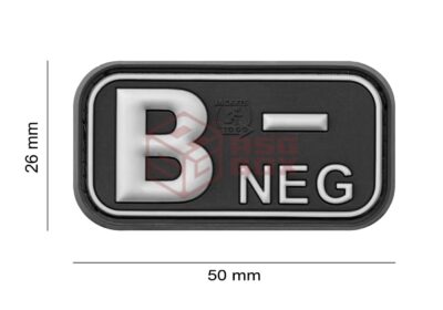 JTG Bloodtype Rubber Patch B Neg SWAT - obrazek 4