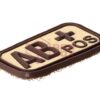 JTG Bloodtype Rubber Patch AB Pos Desert OD-TM-10173631000 7092 asgbox.pl