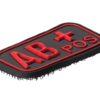 JTG Bloodtype Rubber Patch AB Pos Blackmedic OD-TM-10173650500 7084 asgbox.pl