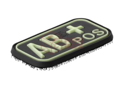 JTG Bloodtype Rubber Patch AB Pos Glow - obrazek 3