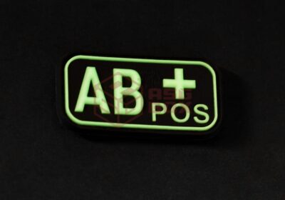 JTG Bloodtype Rubber Patch AB Pos Glow - obrazek 4