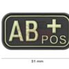JTG Bloodtype Rubber Patch AB Pos Glow OD-TM-10173660100 7100 asgbox.pl