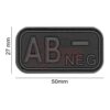 JTG Bloodtype Rubber Patch AB Neg Blackops OD-TM-10173706400 20440 asgbox.pl