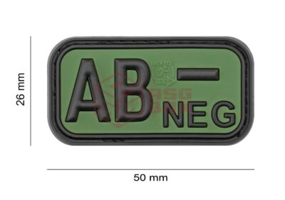 JTG Bloodtype Rubber Patch AB Neg Forest - obrazek 4