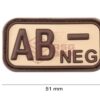 JTG Bloodtype Rubber Patch AB Neg Desert OD-TM-10173731000 7091 asgbox.pl