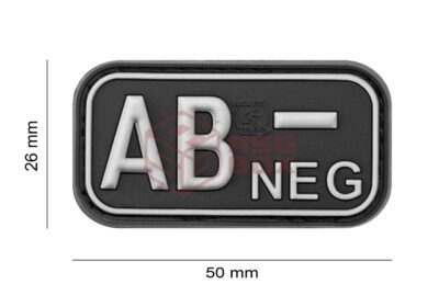 JTG Bloodtype Rubber Patch AB Neg SWAT - obrazek 4
