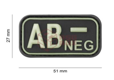JTG Bloodtype Rubber Patch AB Neg Glow - obrazek 4
