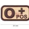 JTG Bloodtype Rubber Patch 0 Pos Desert OD-TM-10173831000 7090 asgbox.pl