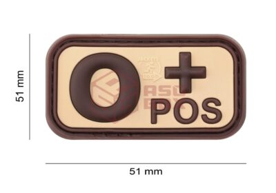 JTG Bloodtype Rubber Patch 0 Pos Desert - obrazek 4