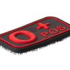 JTG Bloodtype Rubber Patch 0 Pos Blackmedic OD-TM-10173850500 7082 asgbox.pl