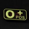 JTG Bloodtype Rubber Patch 0 Pos Glow OD-TM-10173860100 7098 asgbox.pl