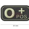 JTG Bloodtype Rubber Patch 0 Pos Glow OD-TM-10173860100 7098 asgbox.pl