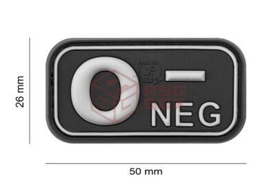 JTG Bloodtype Rubber Patch 0 Neg SWAT - obrazek 4