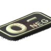 JTG Bloodtype Rubber Patch 0 Neg Glow OD-TM-10173960100 7097 asgbox.pl