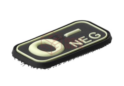 JTG Bloodtype Rubber Patch 0 Neg Glow - obrazek 3