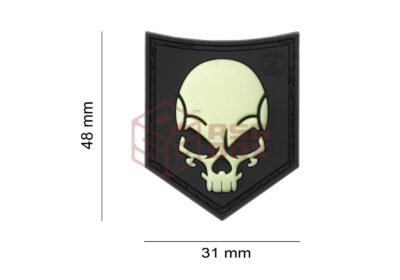 JTG SOF Skull Rubber Patch Glow - obrazek 4