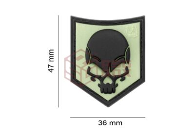 JTG SOF Skull Rubber Patch Glow Back - obrazek 5