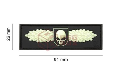 JTG SOF Skull Badge Rubber Patch Glow - obrazek 5