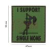 JTG I Support Single Mums Rubber Patch Forest OD-TM-10174921400 20420 asgbox.pl