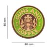 JTG Guns and Coffee Rubber Patch Green OD-TM-10175020000 6989 asgbox.pl