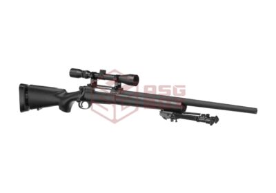 Snow Wolf M24 SWS Sniper Weapon System Set Black - obrazek 5