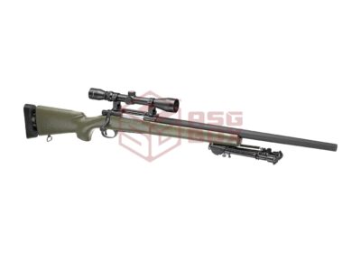 Snow Wolf M24 SWS Sniper Weapon System Set Green - obrazek 5