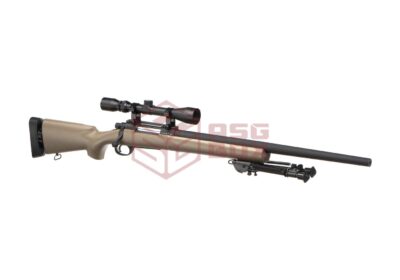 Snow Wolf M24 SWS Sniper Weapon System Set Desert - obrazek 5