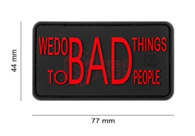 JTG We do bad Things Rubber Patch Blackmedic - obrazek 4