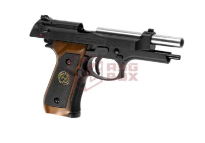 WE M92 Samurai Edge Biohazard Full Metal GBB Black - obrazek 3