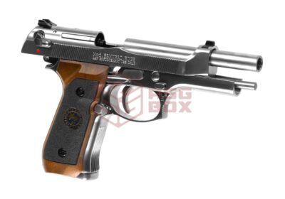 WE M92 Samurai Edge Biohazard Full Metal GBB Silver - obrazek 3