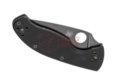 Spyderco C122 Tenacious Plain Edge Folder Black - obrazek 3