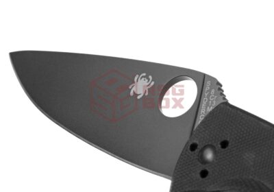 Spyderco C122 Tenacious Plain Edge Folder Black - obrazek 6