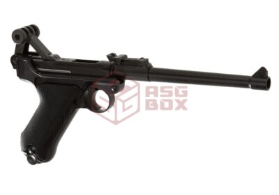 WE P08 8 Inch Full Metal GBB Black - obrazek 3