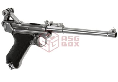 WE P08 8 Inch Full Metal GBB Silver - obrazek 3