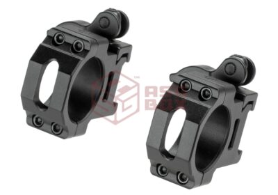 Leapers 30mm QD CNC Mount Rings Medium Black - obrazek 4