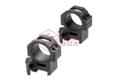 Leapers 30mm QD CNC Mount Rings Medium Black - obrazek 5