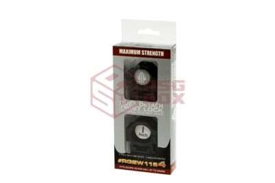 Leapers 25.4mm CNC Mount Rings Medium Black - obrazek 4