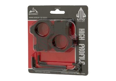 Leapers 30mm Airgun Mount Ring High Black - obrazek 3