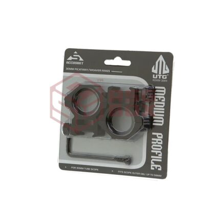 Leapers 30mm Mount Rings Medium Black 10235306000 8815 RGWM-30M4 asgbox.pl