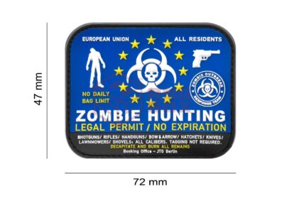 JTG Zombie Hunter Rubber Patch Multicolor - obrazek 4