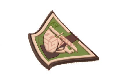 JTG Rebel Skull Rubber Patch Green - obrazek 4